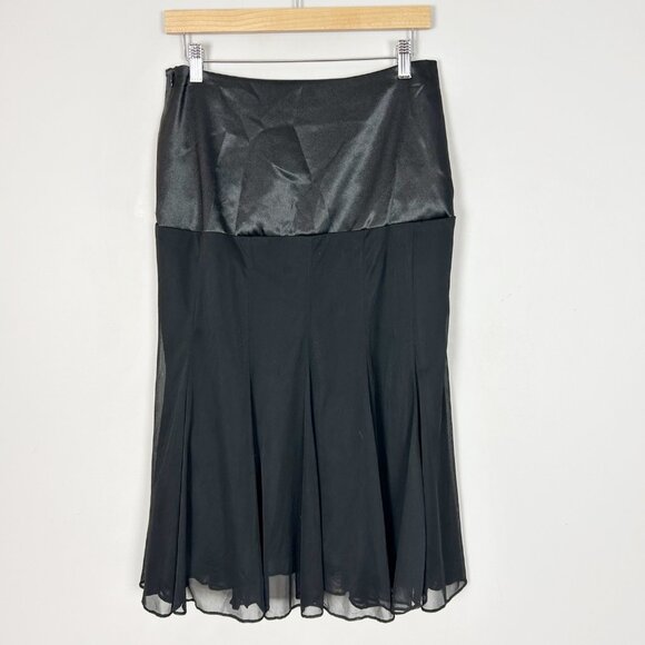 Y2K Onyx Nite Black A-line Midi Skirt Fairy Whimsical Whimsigoth Size Small Wome - Picture 3 of 4